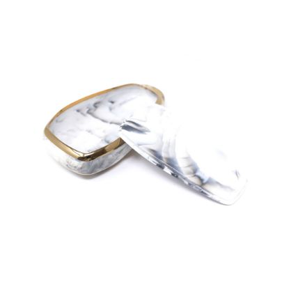 New Aftermarket Nano High Quality Marble Cover For Changan Remote Key 3 Buttons White Color CA-C12J3 | Emirates Keys