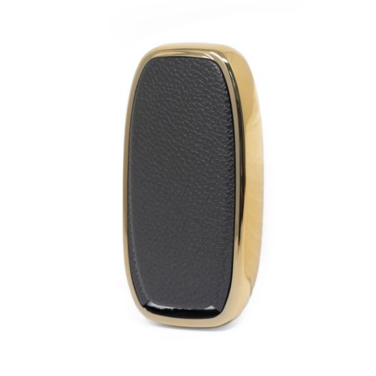 New Aftermarket Nano High Quality Gold Leather Cover For Audi Remote Key 3 Buttons Black Color Audi-A13J | Emirates Keys