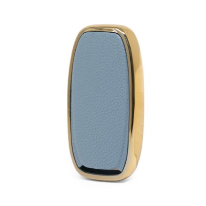 New Aftermarket Nano High Quality Gold Leather Cover For Audi Remote Key 3 Buttons Gray Color Audi-A13J | Emirates Keys
