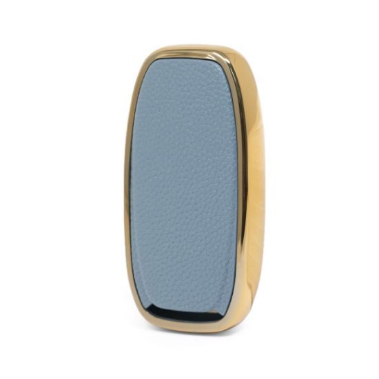 New Aftermarket Nano High Quality Gold Leather Cover For Audi Remote Key 3 Buttons Gray Color Audi-A13J | Emirates Keys