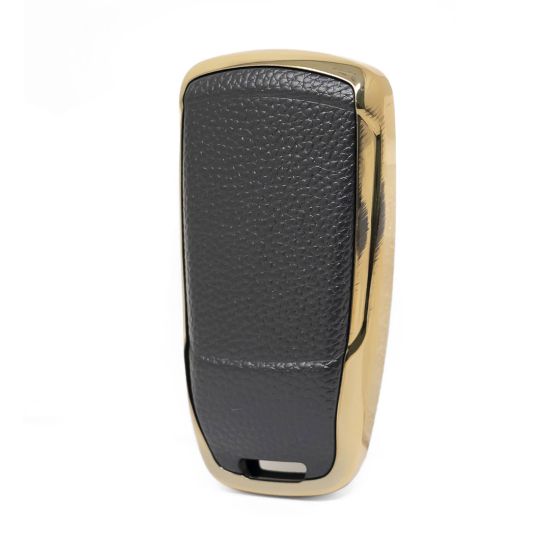 New Aftermarket Nano High Quality Gold Leather Cover For Audi Remote Key 3 Buttons Black Color Audi-B13J | Emirates Keys