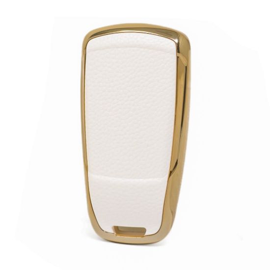 New Aftermarket Nano High Quality Gold Leather Cover For Audi Remote Key 3 Buttons White Color Audi-B13J | Emirates Keys