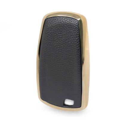 New Aftermarket Nano High Quality Gold Leather Cover For BMW Remote Key 4 Buttons Black Color BMW-A13J4A | Emirates Keys