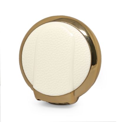 New Aftermarket Nano High Quality Gold Leather Cover For Mini Cooper Remote Key 4 Buttons White Color BMW-C13J4 | Emirates Keys