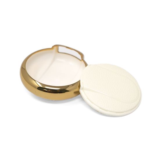 New Aftermarket Nano High Quality Gold Leather Cover For Mini Cooper Remote Key 4 Buttons White Color BMW-C13J4 | Emirates Keys