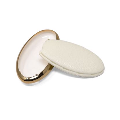 New Aftermarket Nano High Quality Gold Leather Cover For BYD Remote Key 4 Buttons White Color BYD-B13J | Emirates Keys