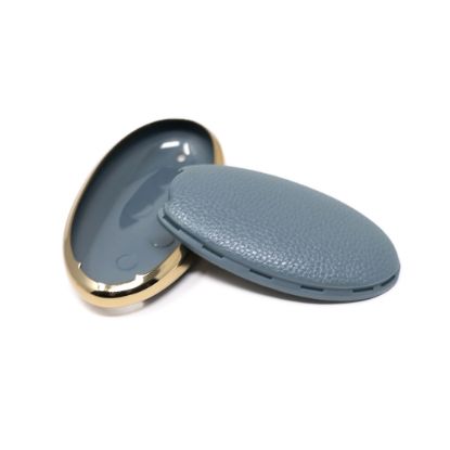 New Aftermarket Nano High Quality Gold Leather Cover For BYD Remote Key 4 Buttons Gray Color BYD-B13J | Emirates Keys