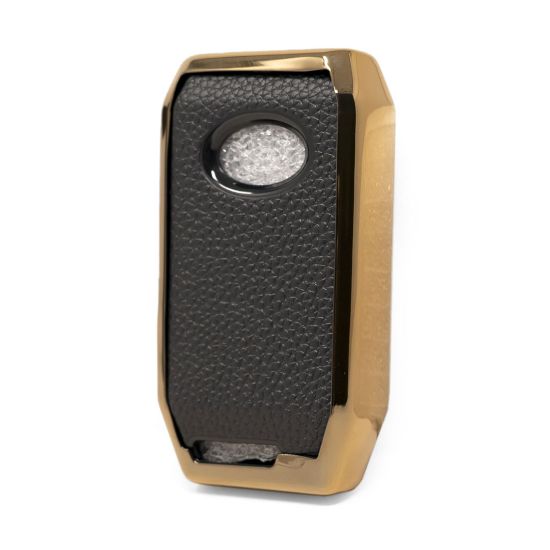 New Aftermarket Nano High Quality Gold Leather Cover For BYD Remote Key 4 Buttons Black Color BYD-C13J | Emirates Keys