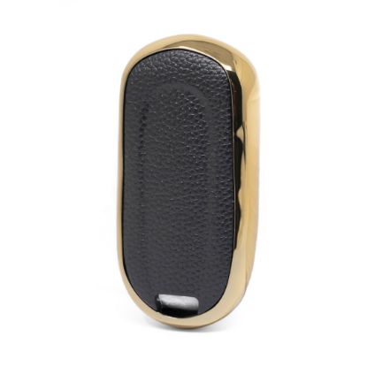 New Aftermarket Nano High Quality Gold Leather Cover For Buick Remote Key 3 Buttons Black Color BK-A13J4 | Emirates Keys