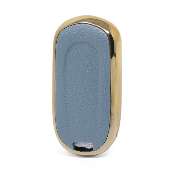 New Aftermarket Nano High Quality Gold Leather Cover For Buick Remote Key 3 Buttons Gray Color BK-A13J4 | Emirates Keys