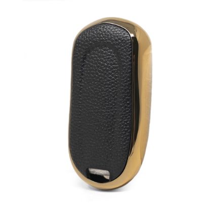 New Aftermarket Nano High Quality Gold Leather Cover For Buick Remote Key 4 Buttons Black Color BK-A13J5 | Emirates Keys