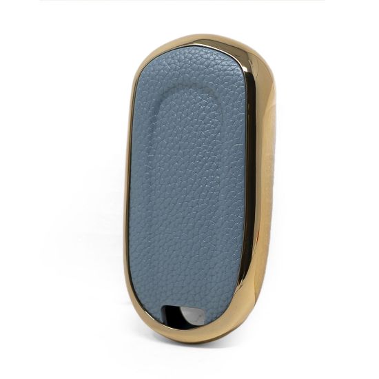 New Aftermarket Nano High Quality Gold Leather Cover For Buick Remote Key 4 Buttons Gray Color BK-A13J5 | Emirates Keys