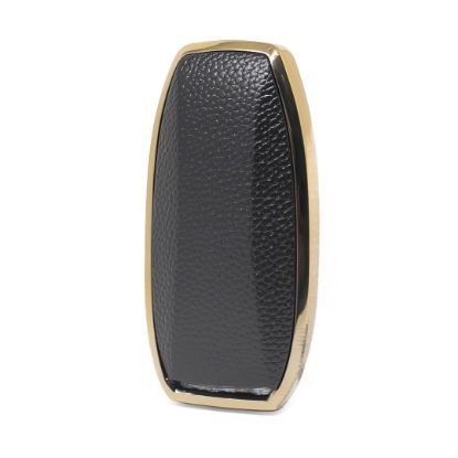New Aftermarket Nano High Quality Gold Leather Cover For BYD Remote Key 4 Buttons Black Color BYD-A13J | Emirates Keys