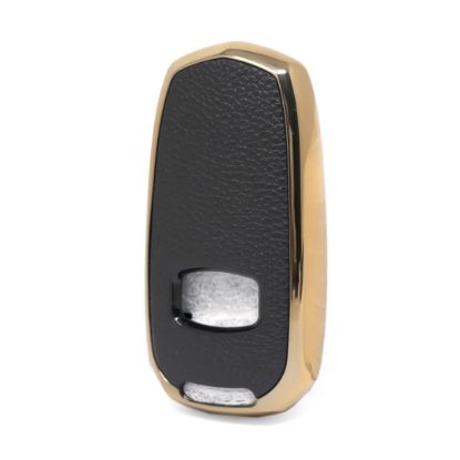 New Aftermarket Nano High Quality Gold Leather Cover For Geely Remote Key 3 Buttons Black Color GL-A13J | Emirates Keys