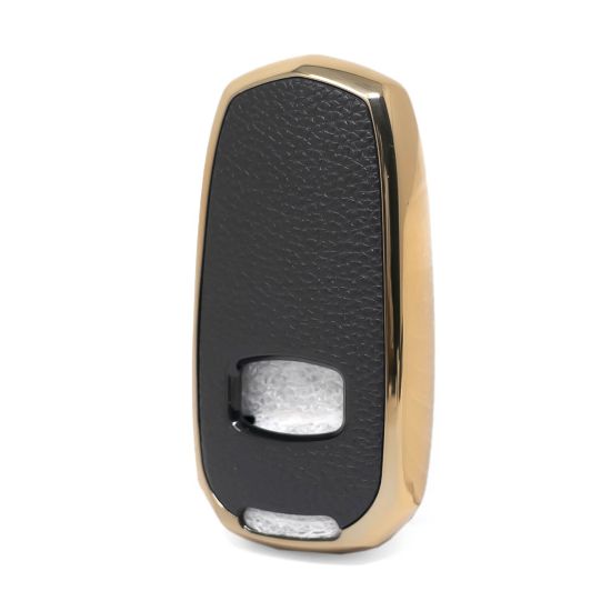 New Aftermarket Nano High Quality Gold Leather Cover For Geely Remote Key 3 Buttons Black Color GL-A13J | Emirates Keys