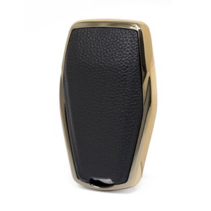 New Aftermarket Nano High Quality Gold Leather Cover For Geely Remote Key 4 Buttons Black Color GL-B13J4B | Emirates Keys