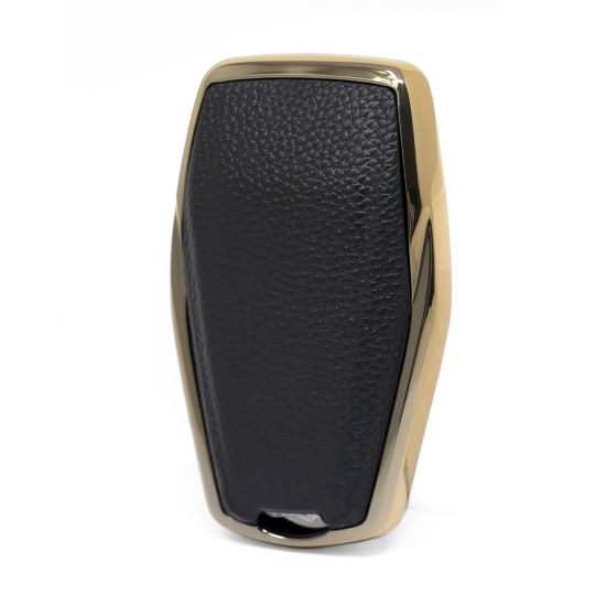 New Aftermarket Nano High Quality Gold Leather Cover For Geely Remote Key 4 Buttons Black Color GL-B13J4B | Emirates Keys