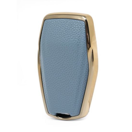 New Aftermarket Nano High Quality Gold Leather Cover For Geely Remote Key 4 Buttons Gray Color GL-B13J4B | Emirates Keys