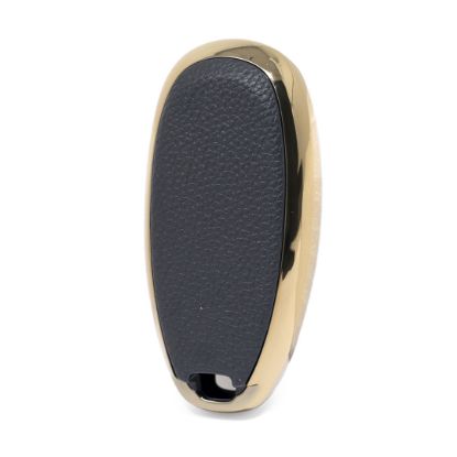 New Aftermarket Nano High Quality Gold Leather Cover For Suzuki Remote Key 3 Buttons Black Color SZK-A13J3B | Emirates Keys