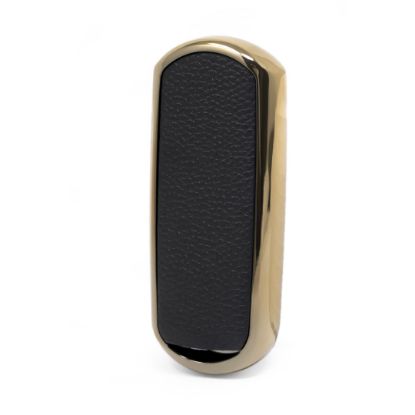 New Aftermarket Nano High Quality Gold Leather Cover For Mazda Remote Key 3 Buttons Black Color MZD-A13J3 | Emirates Keys