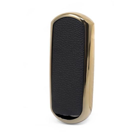 New Aftermarket Nano High Quality Gold Leather Cover For Mazda Remote Key 3 Buttons Black Color MZD-A13J3 | Emirates Keys