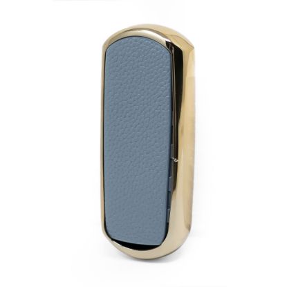 New Aftermarket Nano High Quality Gold Leather Cover For Mazda Remote Key 3 Buttons Gray Color MZD-A13J3 | Emirates Keys