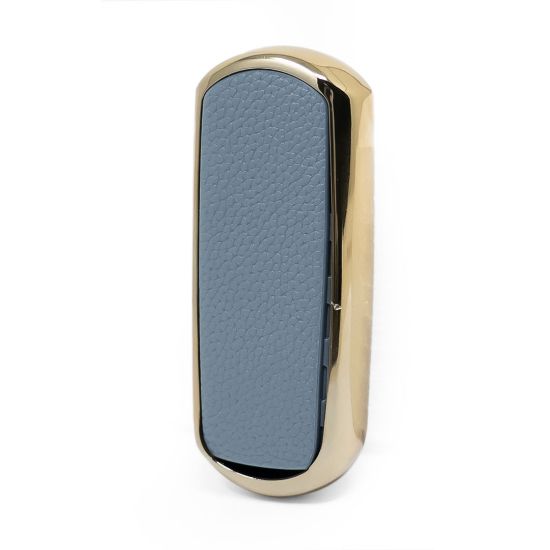 New Aftermarket Nano High Quality Gold Leather Cover For Mazda Remote Key 3 Buttons Gray Color MZD-A13J3 | Emirates Keys