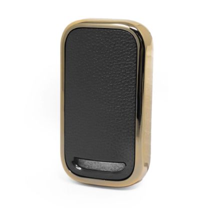 New Aftermarket Nano High Quality Gold Leather Cover For Chery Remote Key 3 Buttons Black Color CR-A13J | Emirates Keys