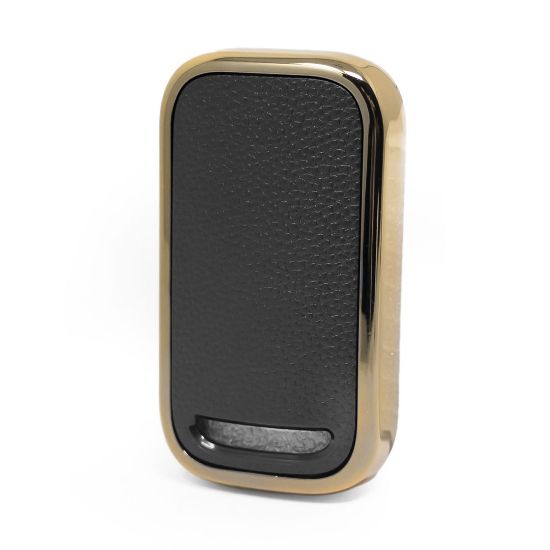 New Aftermarket Nano High Quality Gold Leather Cover For Chery Remote Key 3 Buttons Black Color CR-A13J | Emirates Keys