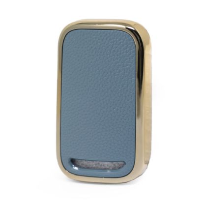 New Aftermarket Nano High Quality Gold Leather Cover For Chery Remote Key 3 Buttons Gray Color CR-A13J | Emirates Keys