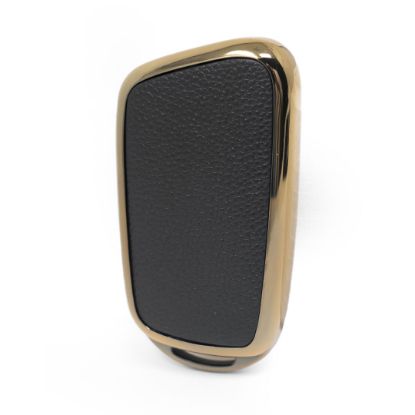 New Aftermarket Nano High Quality Gold Leather Cover For Chery Remote Key 3 Buttons Black Color CR-B13J | Emirates Keys