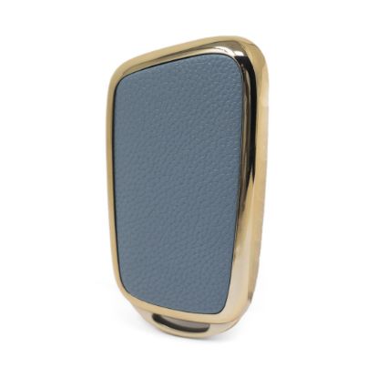New Aftermarket Nano High Quality Gold Leather Cover For Chery Remote Key 3 Buttons Gray Color CR-B13J | Emirates Keys