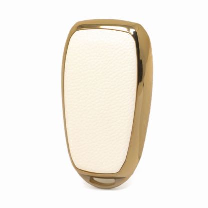 New Aftermarket Nano High Quality Gold Leather Cover For Subaru Remote Key 3 Buttons White Color SBR-A13J | Emirates Keys