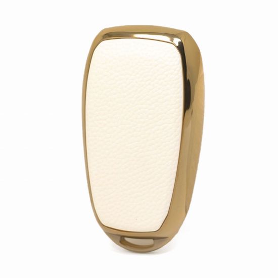 New Aftermarket Nano High Quality Gold Leather Cover For Subaru Remote Key 3 Buttons White Color SBR-A13J | Emirates Keys