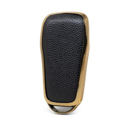 New Aftermarket Nano High Quality Gold Leather Cover For Xpeng Remote Key 4 Buttons Black Color XP-A13J | Emirates Keys