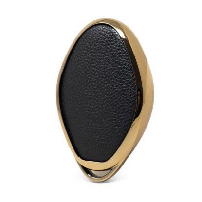 New Aftermarket Nano High Quality Gold Leather Cover For Xpeng Remote Key 4 Buttons Black Color XP-B13J | Emirates Keys