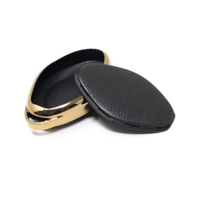 New Aftermarket Nano High Quality Gold Leather Cover For Xpeng Remote Key 4 Buttons Black Color XP-B13J | Emirates Keys