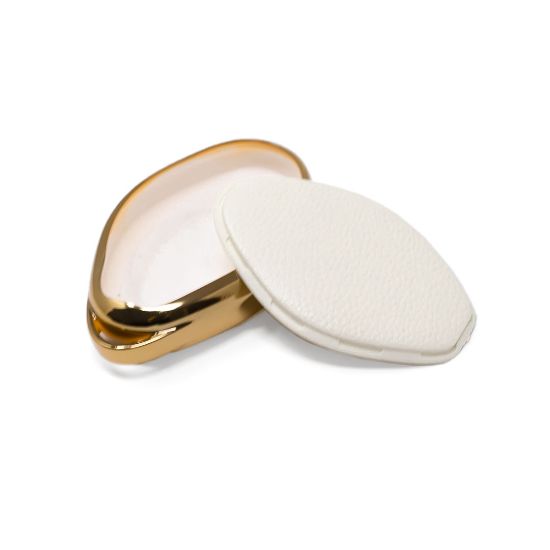 New Aftermarket Nano High Quality Gold Leather Cover For Xpeng Remote Key 4 Buttons White Color XP-B13J | Emirates Keys