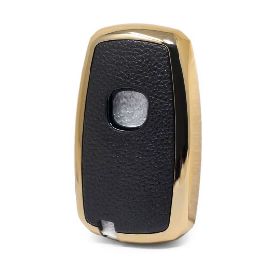 New Aftermarket Nano High Quality Gold Leather Cover For Changan Remote Key 3 Buttons Black Color CA-A13J | Emirates Keys