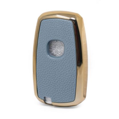 New Aftermarket Nano High Quality Gold Leather Cover For Changan Remote Key 3 Buttons Gray Color CA-A13J | Emirates Keys