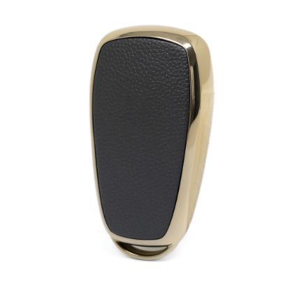 New Aftermarket Nano High Quality Gold Leather Cover For Changan Remote Key 5 Buttons Black Color CA-C13J5 | Emirates Keys