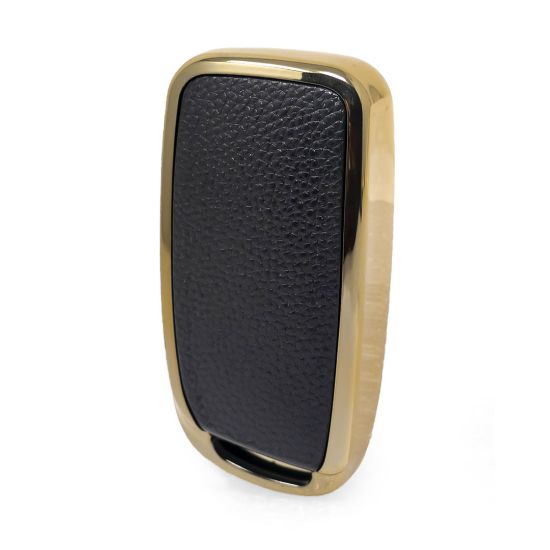 New Aftermarket Nano High Quality Gold Leather Cover For Changan Remote Key 4 Buttons Black Color CA-D13J | Emirates Keys