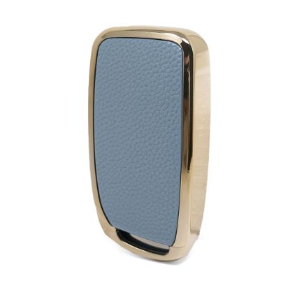 New Aftermarket Nano High Quality Gold Leather Cover For Changan Remote Key 4 Buttons Gray Color CA-D13J | Emirates Keys