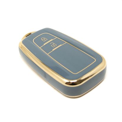 New Aftermarket Nano High Quality Cover For Toyota Prius C-RH Prado Remote Key 2 Buttons Gray Color TYT-B11J2 | Emirates Keys