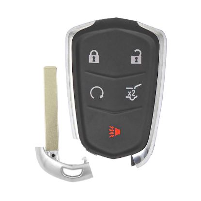 New Aftermarket Cadillac Smart Remote Key 4+1 Button SUV 433MHz Compatible Part Number: 13598516 / 13510245 / 13598518 - FCC ID : HYQ2EB | Emirates Keys