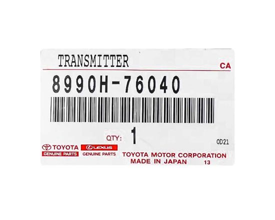 New Lexus UX250 2019-2020 Genuine/OEM Smart Remote Key 4 Buttons 315MHz 8990H-76040 8990H76040 / FCCID: HYQ14FBF | Emirates Keys