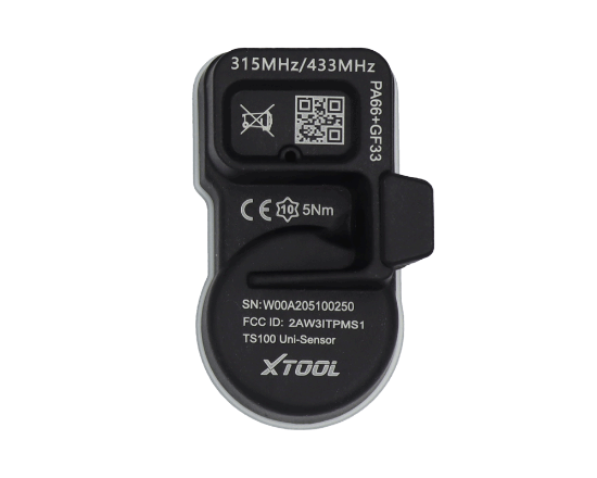 XTOOL TS100 Sensor 2 In 1 (315 + 433MHz), as a programmable universal sensor featuring in Clamp-in and Snap-in options which​​ are both smart and efficient specially built for sensor replacement with maximum application coverage
