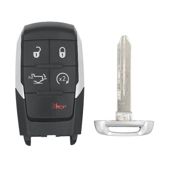New Aftermarket RAM 2020 Smart Remote Key Shell 4+1 Buttons Auto Start Without Light High Quality Best Price | Emirates Keys