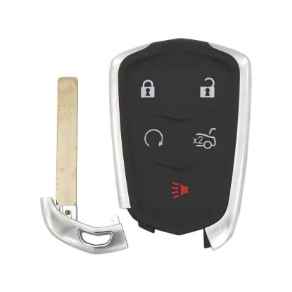 Cadillac Smart Remote Key Shell 4+1 Button Sedan Trunk Type Blade