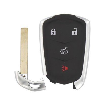 Cadillac Smart Remote Key Shell 3+1 Button Sedan Trunk Type Blade